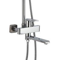 Душевая система Haiba Хром арт-HB2424 — фото 4, Душевые стойки