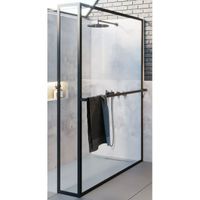 Душевая перегородка Riho Lucid GD402 120х30 (GD412B030) профиль Черный стекло прозрачное арт-G005035121 — фото 1, Душевые перегородки