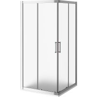 Душевой уголок Good Door Latte CR-100-G-WE 100x100 профиль Белый стекло Grape арт-ЛА00021 — фото 2, Квадратные душевые уголки