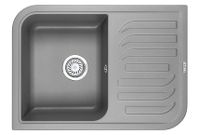 Granula-, кухонная мойка, кварц арт-7001, АЛЮМИНИУМ — фото 1, Кухонные мойки