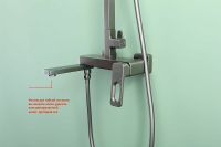 Душевая система Raglo Графит матовый арт-R51.24.09 — фото 14, Душевые стойки