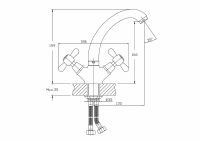 Смеситель для кухни Haiba Хром арт-HB4325 — фото 2, Смесители для кухни