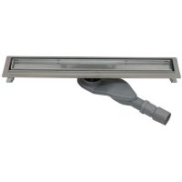 Душевой лоток ALMAes Arianda 70 с двухсторонней решеткой Нержавеющая сталь арт-AR70CH — фото 1, Душевые лотки