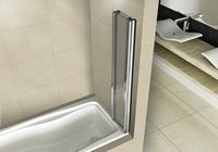 Шторка на ванну Good Door Screen 120х140 GR5-120-C-CH профиль Хром стекло прозрачное арт-ПД00082 — фото 4, Складные шторки для ванной