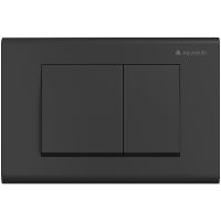 Клавиша смыва Aqueduto Quadrado Черная матовая арт-QUA0140 — фото 1, Кнопки смыва