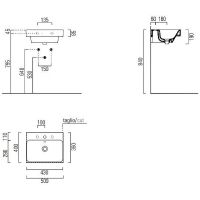 Раковина GSI Nubes 50 Белая арт-9682111 — фото 2, Раковины встраиваемые сверху