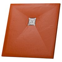 Душевой поддон  90*90*2,5 RGW ST-0099Tr Терракот/Квадрат Ø 90 мм Каменный арт-16152099-11 — фото 1, Душевые поддоны из искусственного камня