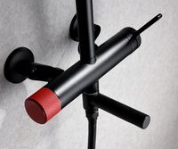 Душевая система Bronze de Luxe Avantgarde Черная Красная арт-2039RH — фото 11, Душевые стойки