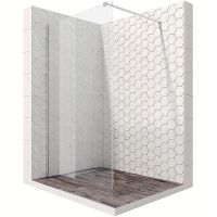 Душевая перегородка Ambassador Walk-in 100х200 профиль Хром стекло прозрачное арт-15031102 — фото 1, Душевые перегородки