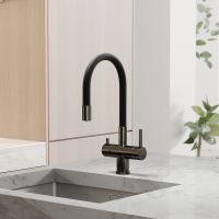 Смеситель для кухни Sancos Lucia Вороненая сталь Черный арт-SC4004GG — фото 3, Смесители для кухни