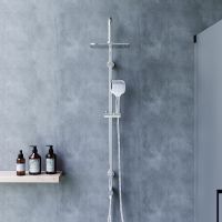 Товар: Душевая система Dorff Norma Хром Серый арт-D0712000 - фото 4 Душевая система Dorff Norma Хром Серый арт-D0712000 — фото 4, Душевые стойки