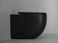 Унитаз Ceramicanova Metropol Rimless приставной Черный матовый с сиденьем Микролифт арт-CN4004MB — фото 8, Приставные унитазы