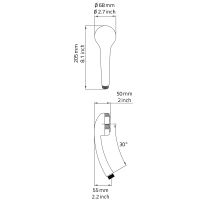 Ручной душ Ridder Belem Хром арт-91290 — фото 2, Лейки для душа