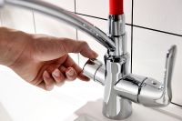 Смеситель для кухни Lemark Comfort Хром Красный арт-LM3070C-Red — фото 3, Смесители для кухни