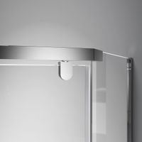 Душевой уголок RGW PA-83 100x100, трапеция, профиль хром, стекло прозрачное/6 мм, арт-78088300-11 — фото 5, Душевые уголки трапеция