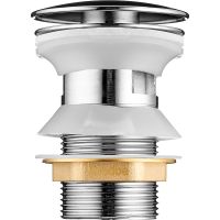 Донный клапан Swedbe Attribut click-clack Хром арт-0003 — фото 2, Донные клапаны