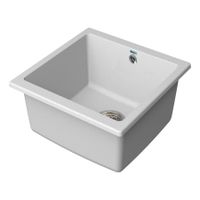 Мойка кухонная Point Бату 45 , белый арт-PN3008W — фото 3, Кухонные мойки