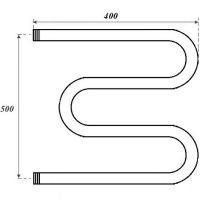 Водяной полотенцесушитель Point М-образный 500x400 Хром арт-PN37554 — фото 5, Водяные полотенцесушители