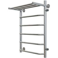 Водяной полотенцесушитель Aringa Римини 50x80x50 R с полкой Хром арт-AR03025CH — фото 1, Водяные полотенцесушители