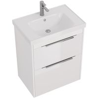 Товар: Тумба PRIME, 70 см, подвесная/напольная, 2 ящика, белый глянец арт-99.9301 - фото 5 Тумба PRIME, 70 см, подвесная/напольная, 2 ящика, белый глянец арт-99.9301 — фото 5, Тумбы под раковину