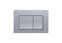 (010C) Панель смыва Small Хром матовая (клавиши квадрат) для INS-0000018 с верхней кнопк арт-TDI-0000006 — фото 1, Кнопки смыва