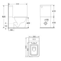 Товар: Унитаз компакт Bond Белый с бачком и сиденьем Микролифт арт-F04-00 - фото 2 Унитаз компакт Bond Белый с бачком и сиденьем Микролифт арт-F04-00 — фото 2, Напольные унитазы
