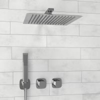 Встраиваемый комплект для душа с верхней душевой насадкой и лейкой арт-A8651.312.090.118.326.087.103 — фото 1, Встраиваемые душевые комплекты