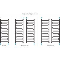 Водяной полотенцесушитель Сунержа Элегия+ 1200х400 Белый матовый арт-30-0205-1240 — фото 3, Водяные полотенцесушители