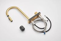 Смеситель для кухни Milacio Ultra Золото брашированное арт-MCU.556.GD — фото 2, Смесители для кухни