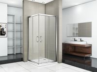 Душевой уголок Good Door Infinity CR-80-C-CH 80х80 профиль Хром стекло прозрачное арт-ИН00014 — фото 2, Квадратные душевые уголки