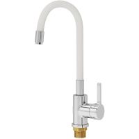 Смеситель для кухни Aringa Твид Хром Белый арт-AR02021WH — фото 1, Смесители для кухни