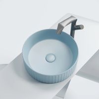 Раковина-чаша Ceramicanova Element 36 Голубая матовая арт-CN6057ML — фото 13, Раковины накладные