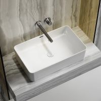 Раковина-чаша Ceramicanova Element 61 Белая арт-CN6065 — фото 2, Раковины накладные