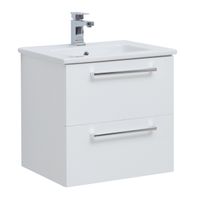 Товар: Тумба GIO, 60 см, подвесная, 2 ящика, белый глянец арт-77.0101W - фото 4 Тумба GIO, 60 см, подвесная, 2 ящика, белый глянец арт-77.0101W — фото 4, Тумбы под раковину