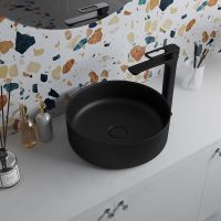 Раковина-чаша Iddis Ray 35.5 Черная матовая арт-RAYBM03i27 — фото 3, Раковины накладные