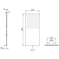 Товар: Верхний душ Remer Хром арт-350UFX - фото 2 Верхний душ Remer Хром арт-350UFX — фото 2, Верхние души