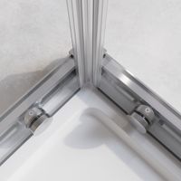 Душевой уголок CEZARES арт-RELAX-304-A-2-100-C-CR — фото 3, Квадратные душевые уголки