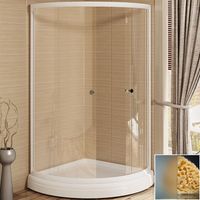 Душевой уголок Radomir 90x90 профиль Белый стекло матовое арт-1-09-1-0-0-0011 — фото 1, Душевые уголки четверть круга