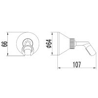 Держатель ручного душа Lemark Бронза арт-LM8008B — фото 2, Держатели для душа