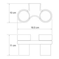 Berkel K- Подстаканник двойной арт-6828D — фото 4, Стаканы для зубных щеток