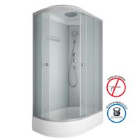 Душевая кабина Niagara Eco (120х80х215) средний поддон(26см),стекло матовое,4 места арт-E120/80/26R/MT — фото 1, Душевые кабины