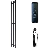 Электрический полотенцесушитель Маргроид Inaro 1200x120 правый Черный матов арт-Inaro3v-12012-1049-9005R — фото 1, Электрические полотенцесушители