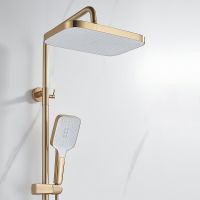 Товар: Душевая система Rose R18G Золото матовое арт-R1836G - фото 8 Душевая система Rose R18G Золото матовое арт-R1836G — фото 8, Душевые стойки