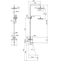 Душевая система Iddis Ray Хром арт-RAYSB3Fi06 — фото 4, Душевые стойки
