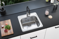 Мойка для кухни MORE 20 NAT-90 490 X 500 в комплекте с сифоном 1130550, арт-1151258.0 — фото 5, Кухонные мойки