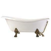 Ванна из искусственного камня Veragio Gialetta 170x80 ножки Бронза арт-26928 — фото 5, Ванны из искусственного камня