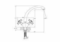 Смеситель для кухни Haiba Хром арт-HB4824 — фото 2, Смесители для кухни