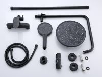 Душевая система Bond Черная матовая арт-B01-8188 — фото 9, Душевые стойки