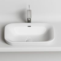 Раковина Ceramicanova Element 58 Белая арт-CN6041 — фото 1, Раковины встраиваемые сверху