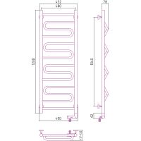 Электрический полотенцесушитель Сунержа Элегия 2.0 1200x400 R Хром арт-00-5219-1240 — фото 6, Электрические полотенцесушители